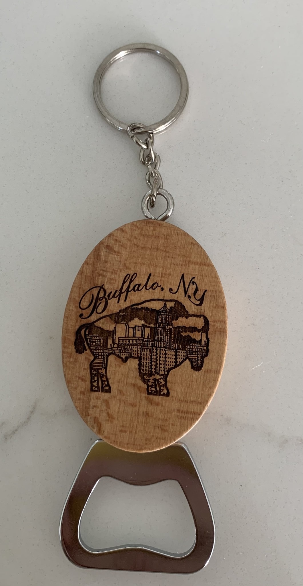 Buffalo Bills Bottle opener. Laser engraved.