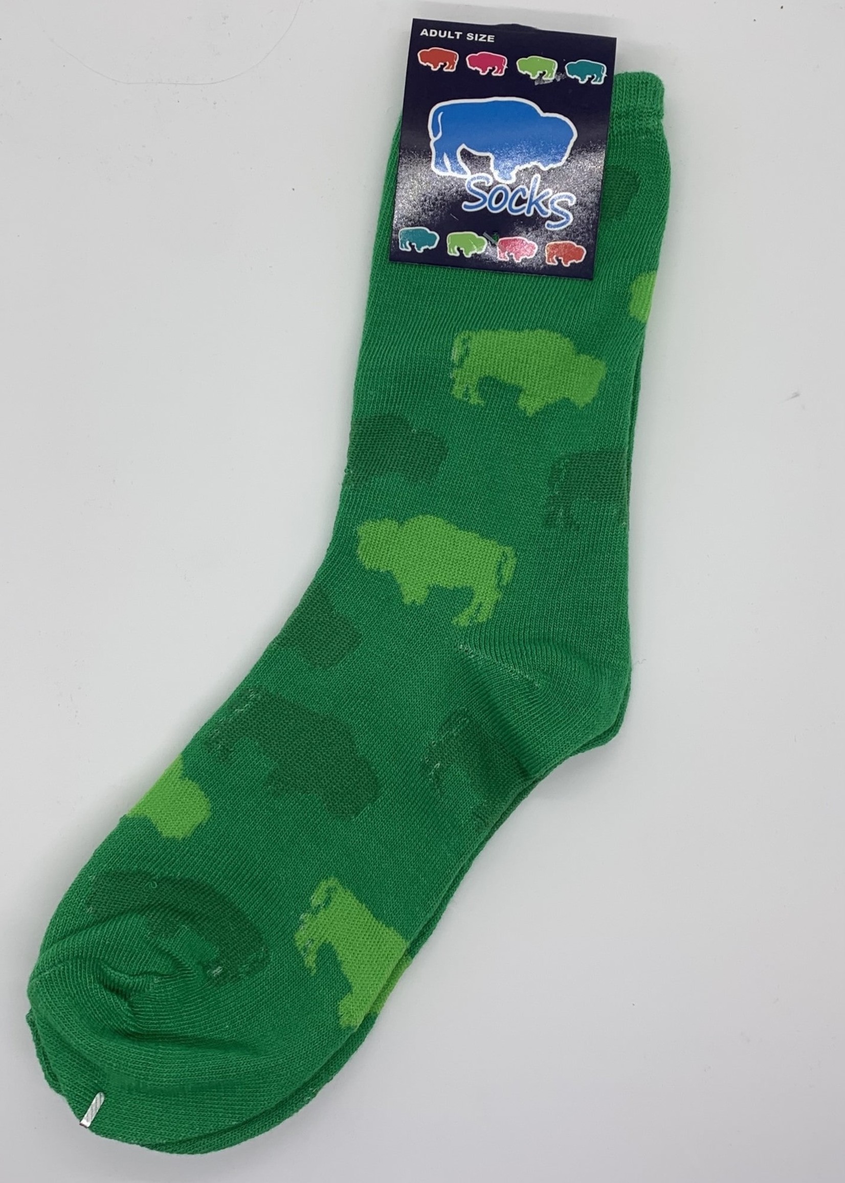 GREEN BUFFALO SOCKS