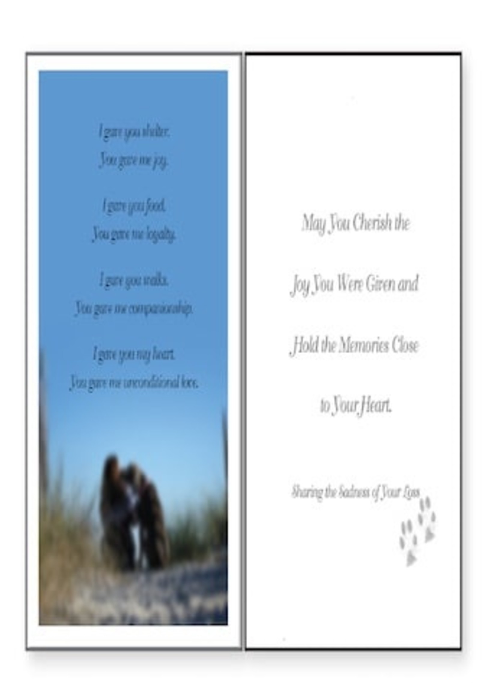 Shelter and Joy Sympathy Greeting Card