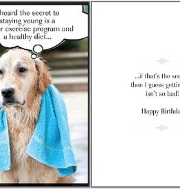 Regular Exercise Dog Birthday Card