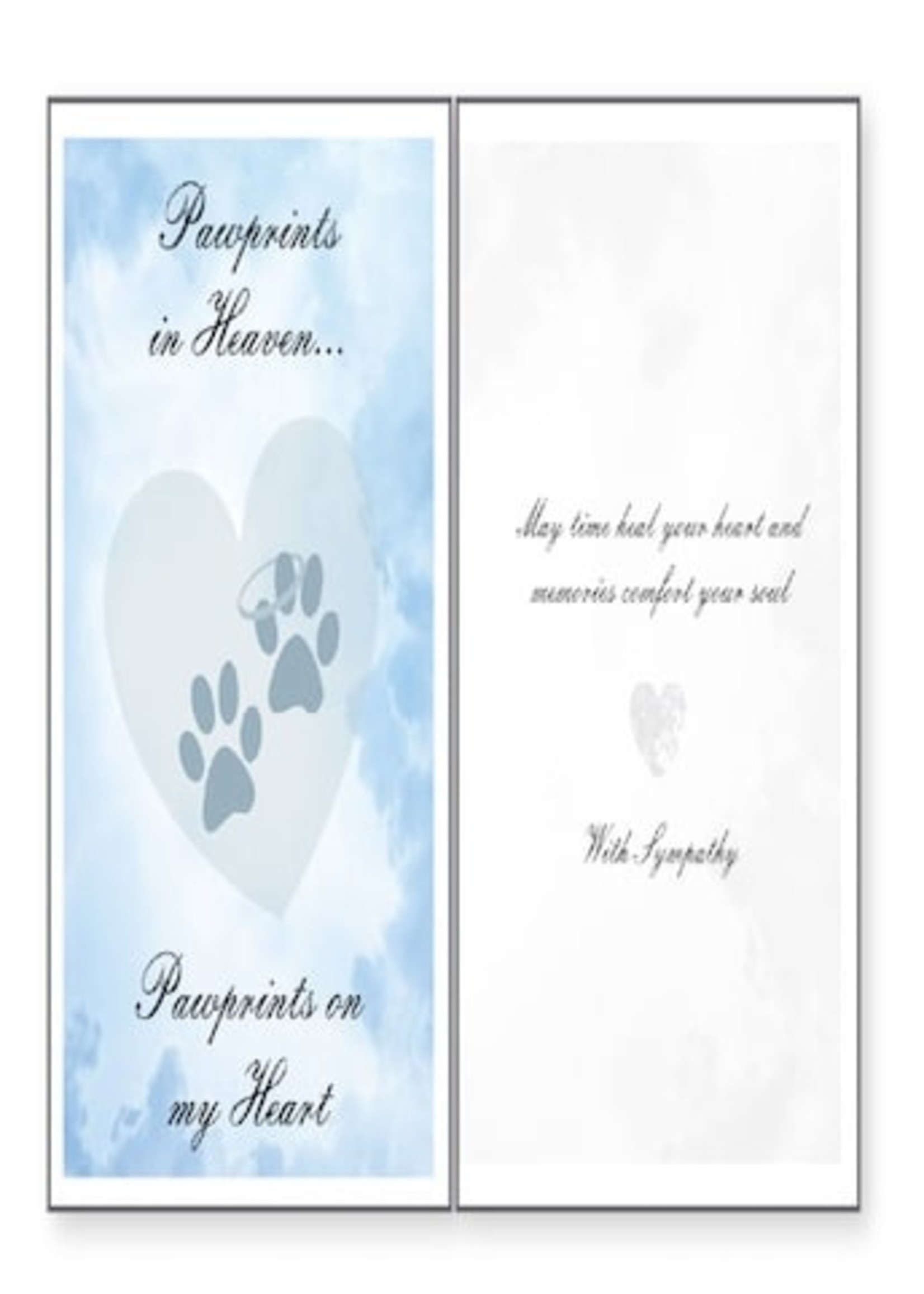 Pawprints In Heaven Greeting Card