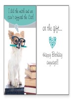 "Can't afford the Cat" Birthday Card