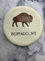 CERAMIC ROUND BUFFALO, NY DISH