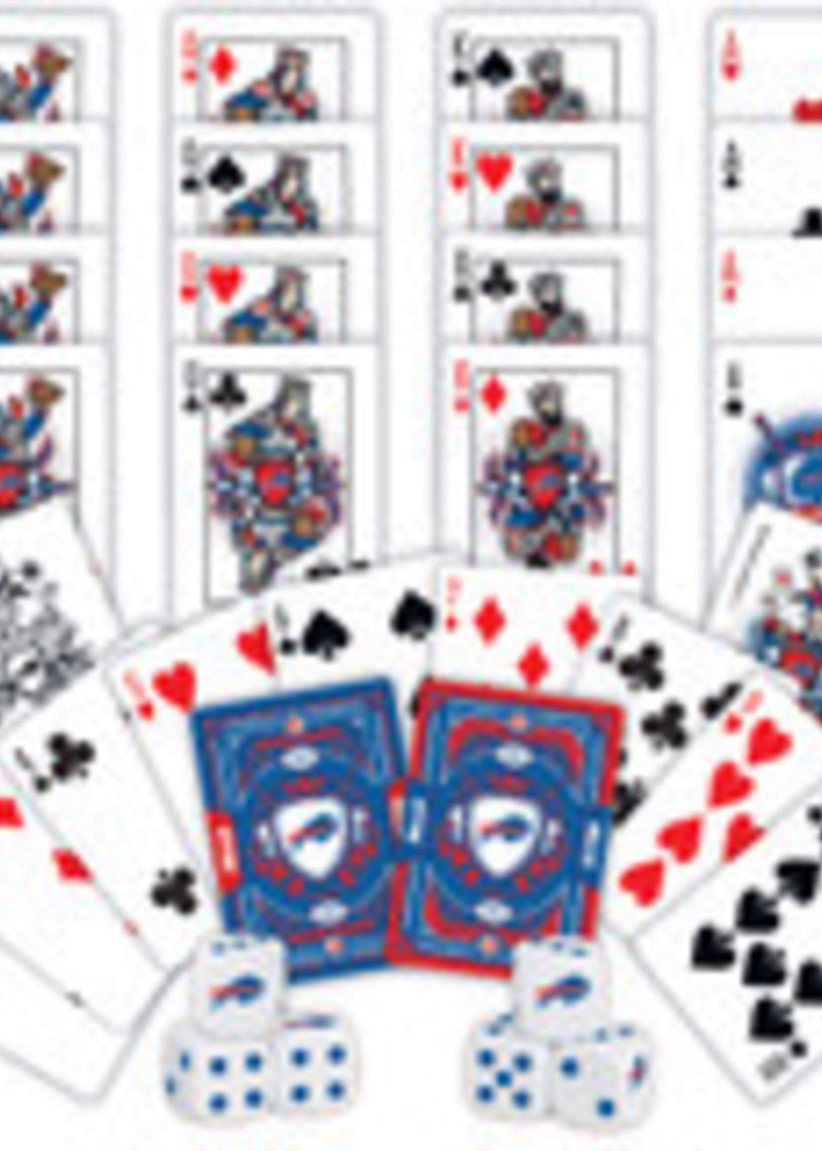 BUFFALO BILLS PLAYING CARDS & DICE