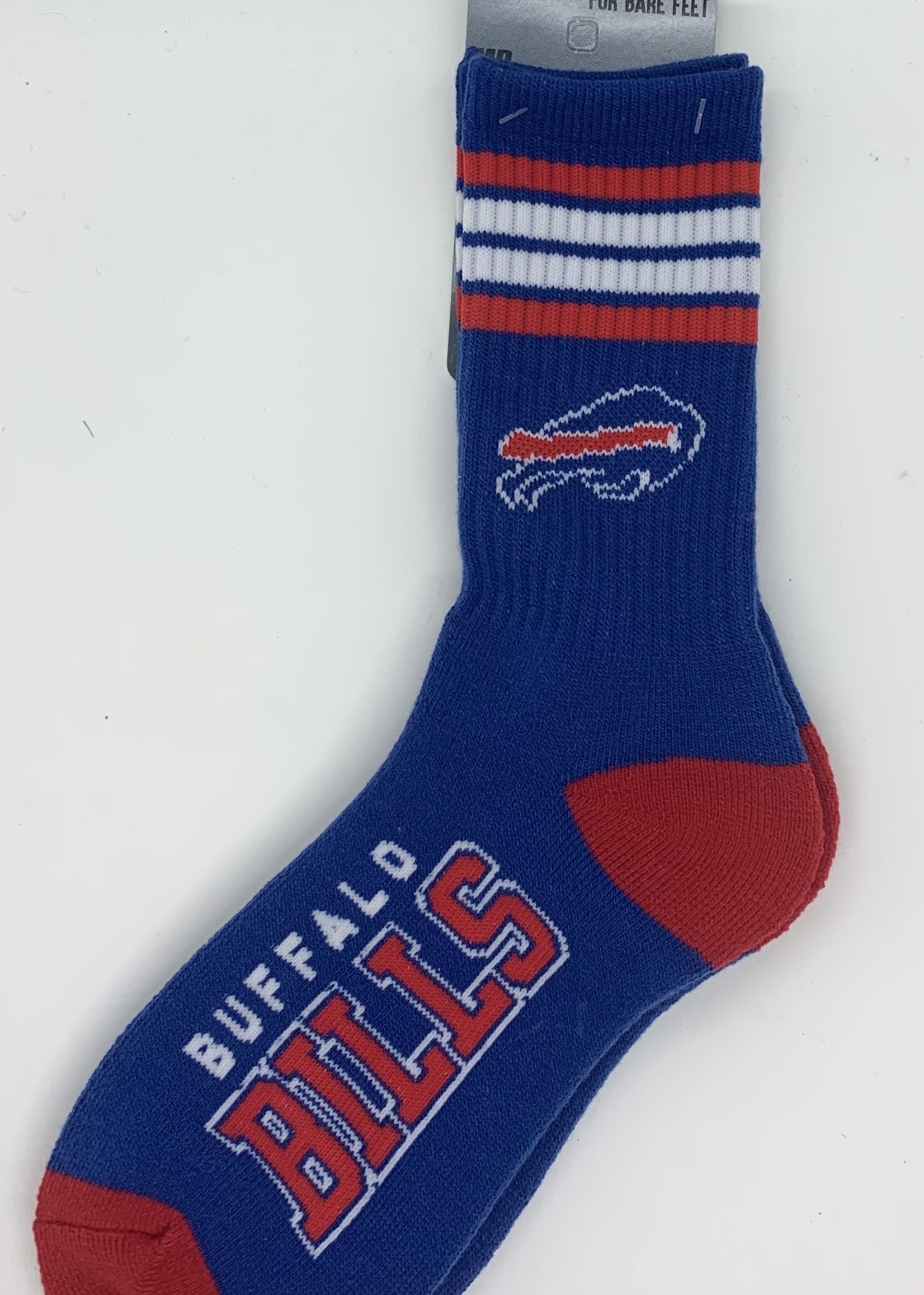 Officially Licensed NFL Buffalo Bills Team Motto Socks, Youth Size | for Bare Feet