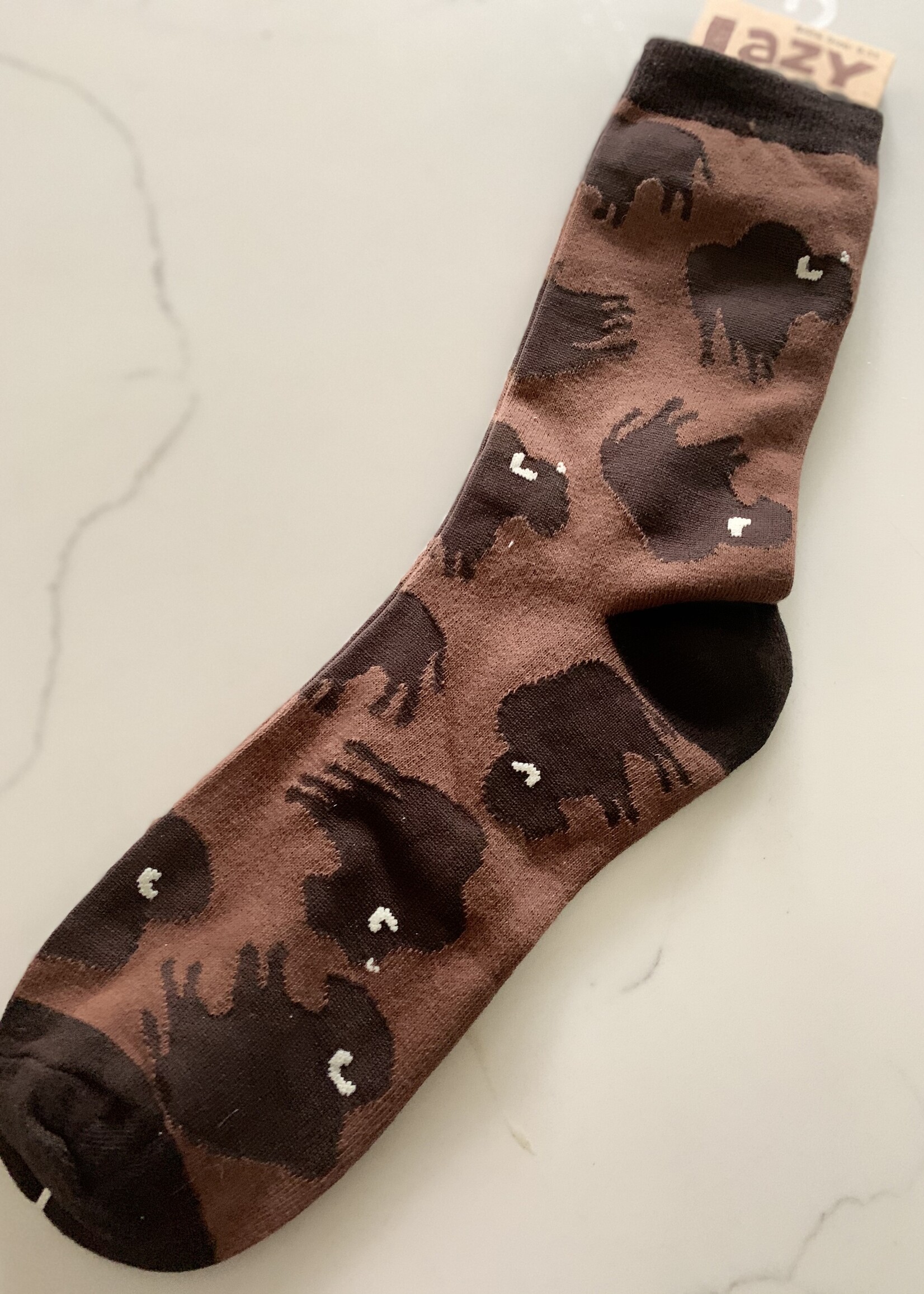 Buffalo Print Crewsocks