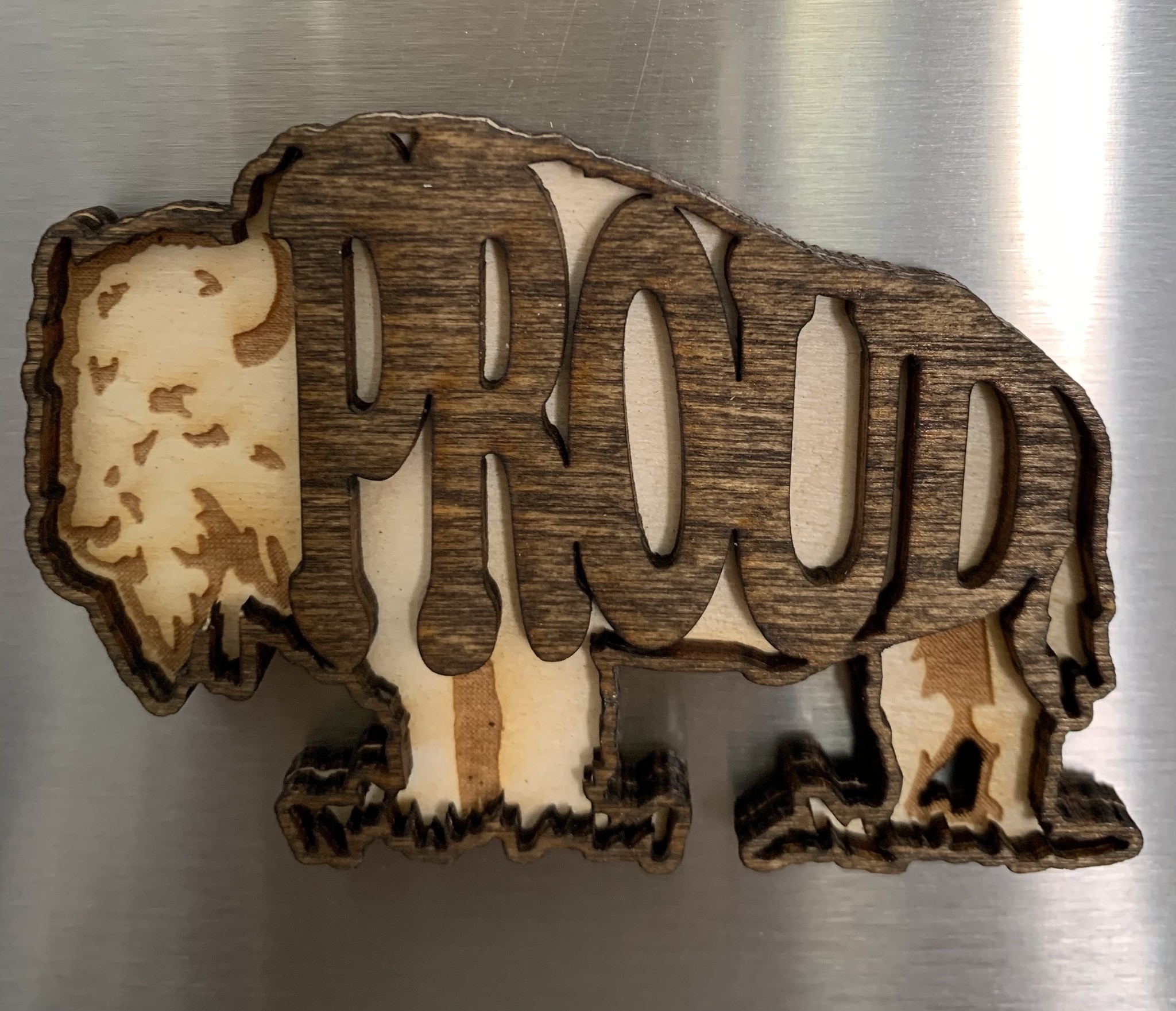 ★【美品】BUFFALO 16TB LS520D1602相当 DUAL LEVEL BUFFALO PROUD MAGNET -TWO TONE WOOD | CARDSMART IN