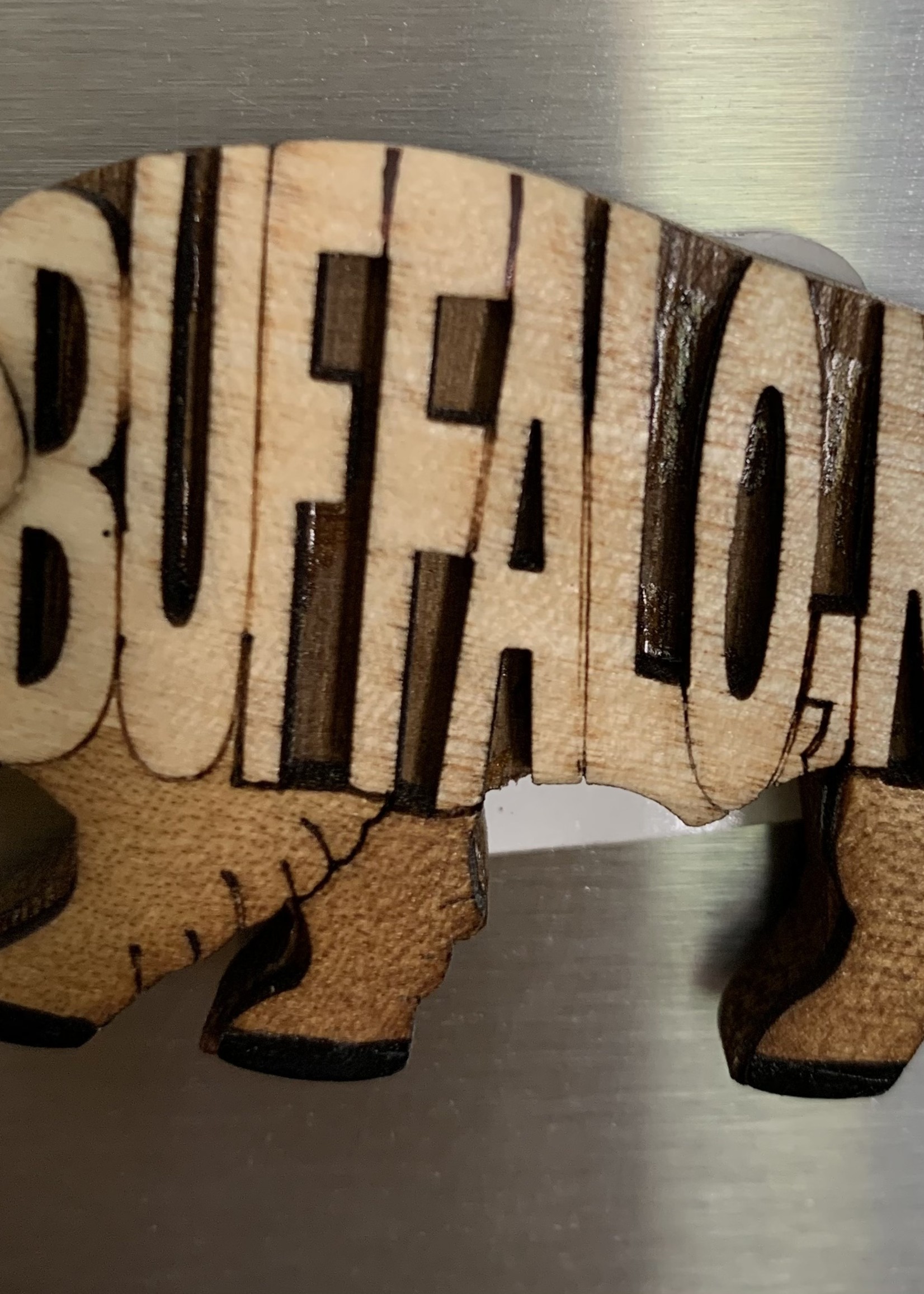 PUFFY ETCHED BUFFALO NY MAGNET