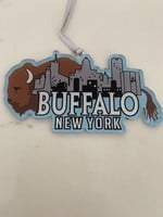 BUFFALO BEHIND SKYLINE ACRYLIC ORNAMENT