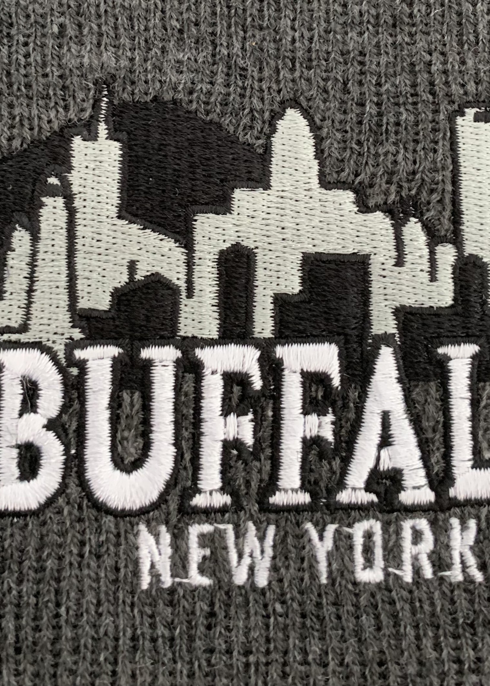 BUFFALO SKYLINE KNIT BEANIE HAT GREY