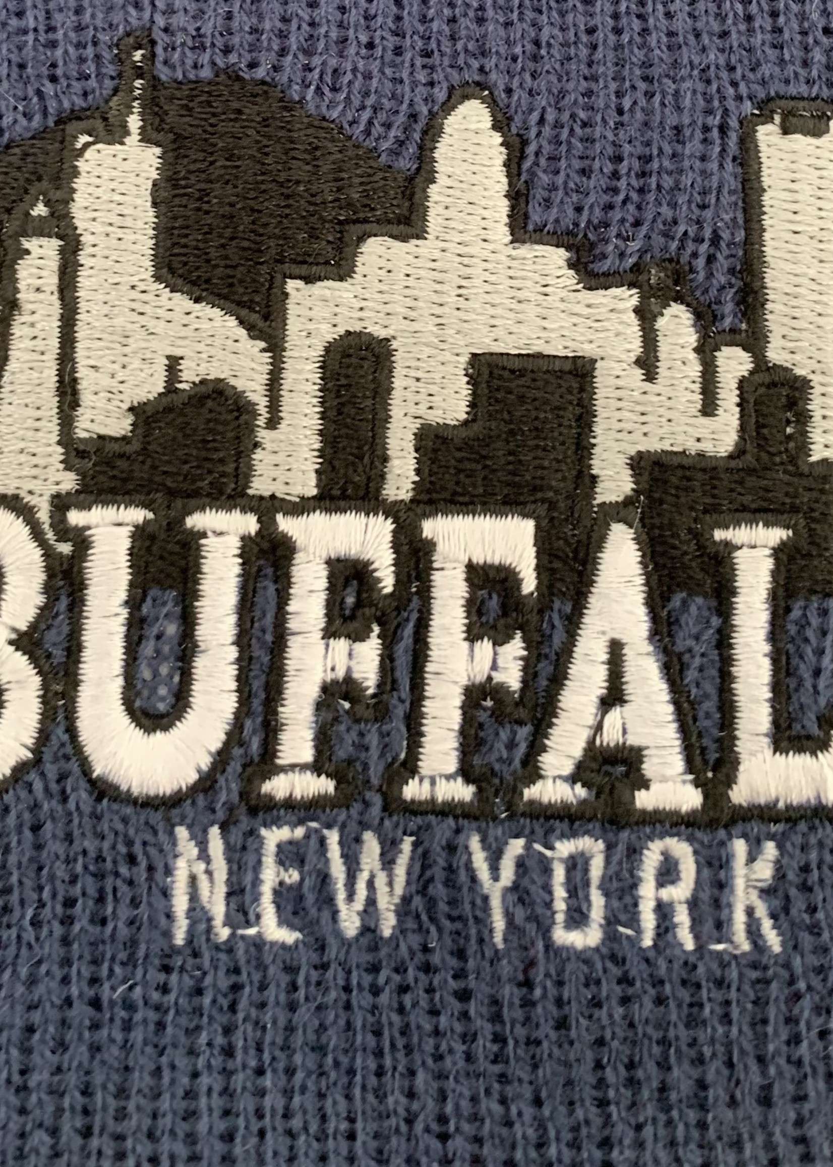 BUFFALO SKYLINE KNIT BEANIE HAT NAVY