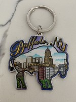 FOIL EPOXY BUFFALO NY SKYLINE KEYCHAIN