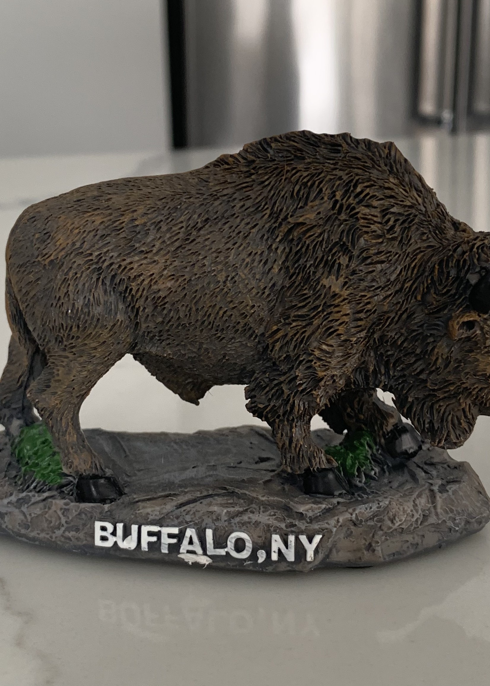 RESIN BISON STATUE