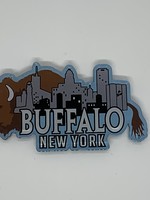 ACRYLIC  BUFFALO NY BISON SKYLINE MAGNET