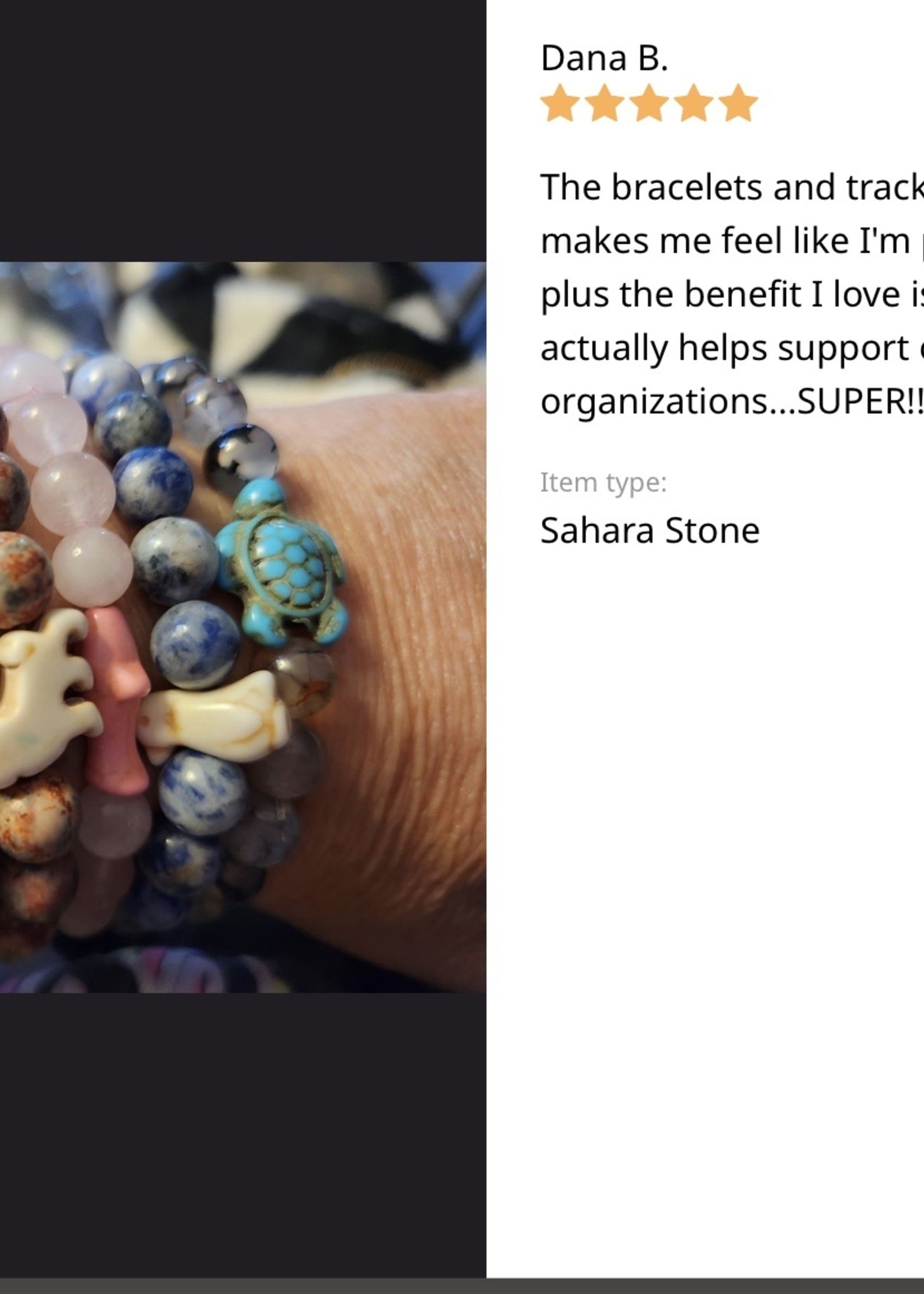 FAHLO EXCURSION BRACELET-LION-SAHARA STONE