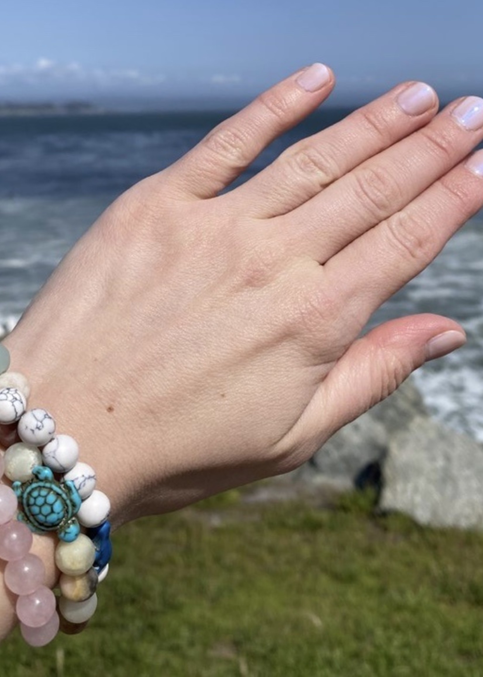 FAHLO JOURNEY BRACELET-TURTLE-SKY STONE