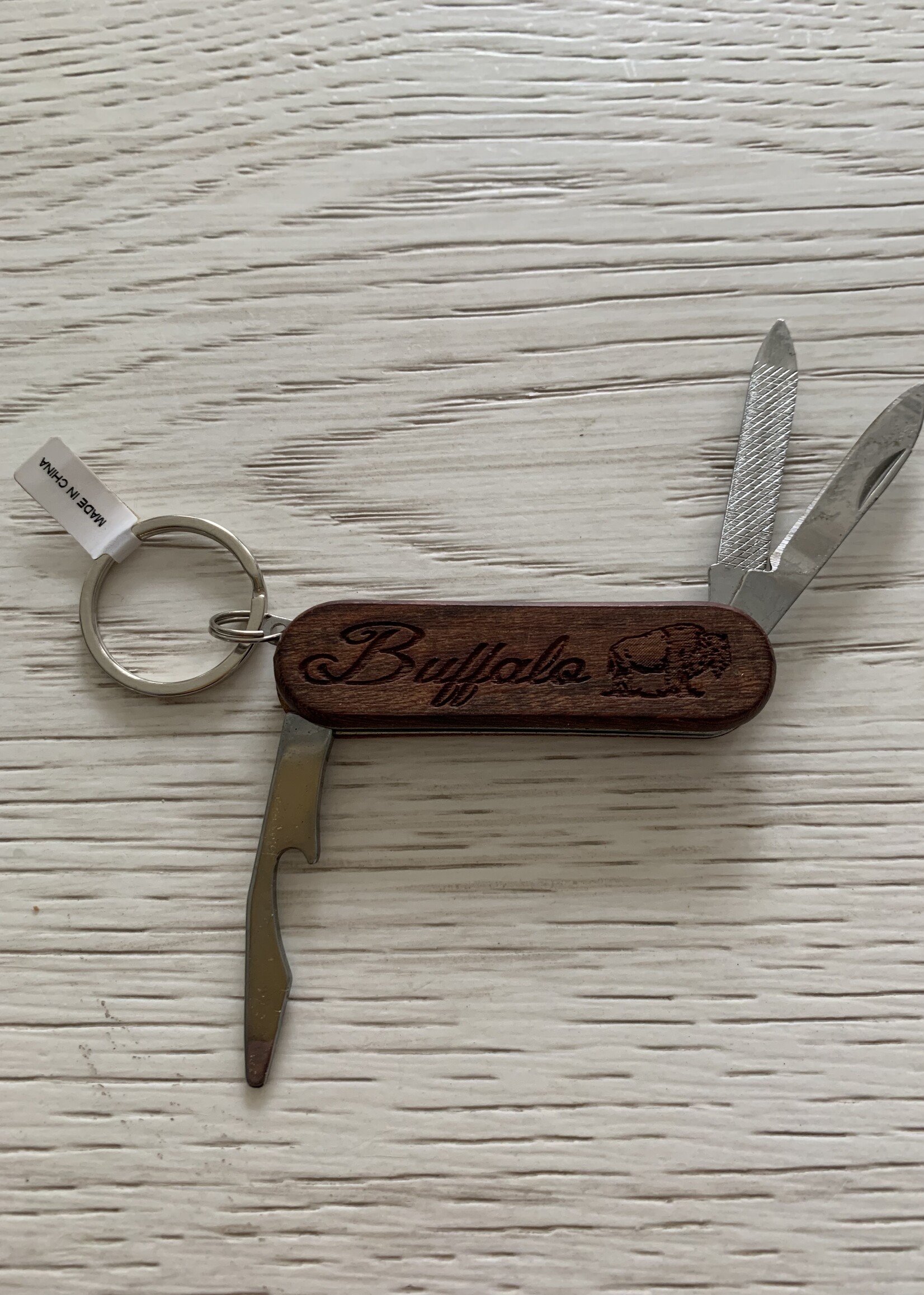 BUFFALO POCKET KNIFE & KEYCHAIN-SMALL