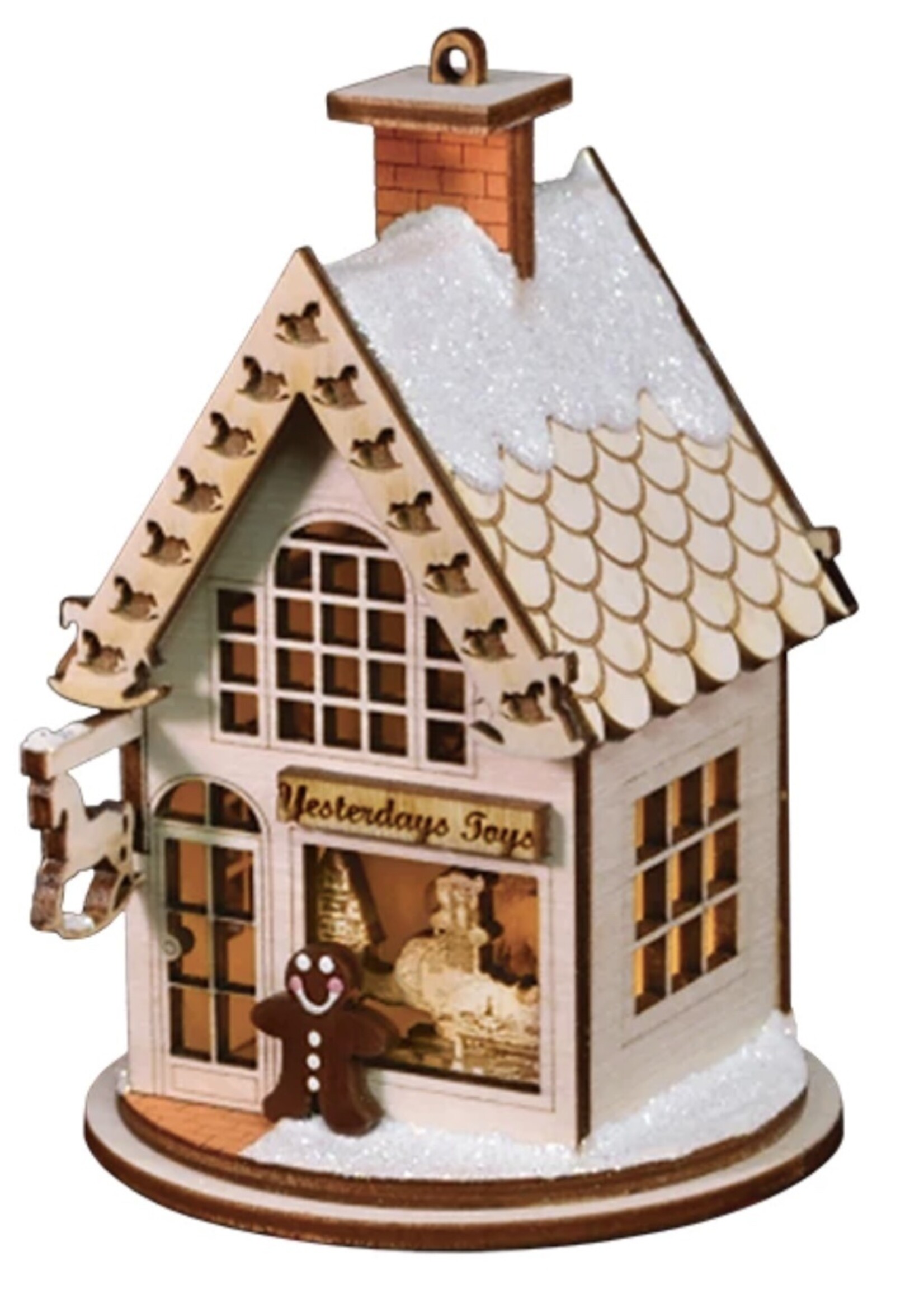 OLD WORLD CHRISTMAS GINGER COTTAGE YESTERDAY TOYS ORNAMENT