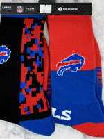 BUFFALO BILLS 2 PACK SOCKS-LARGE