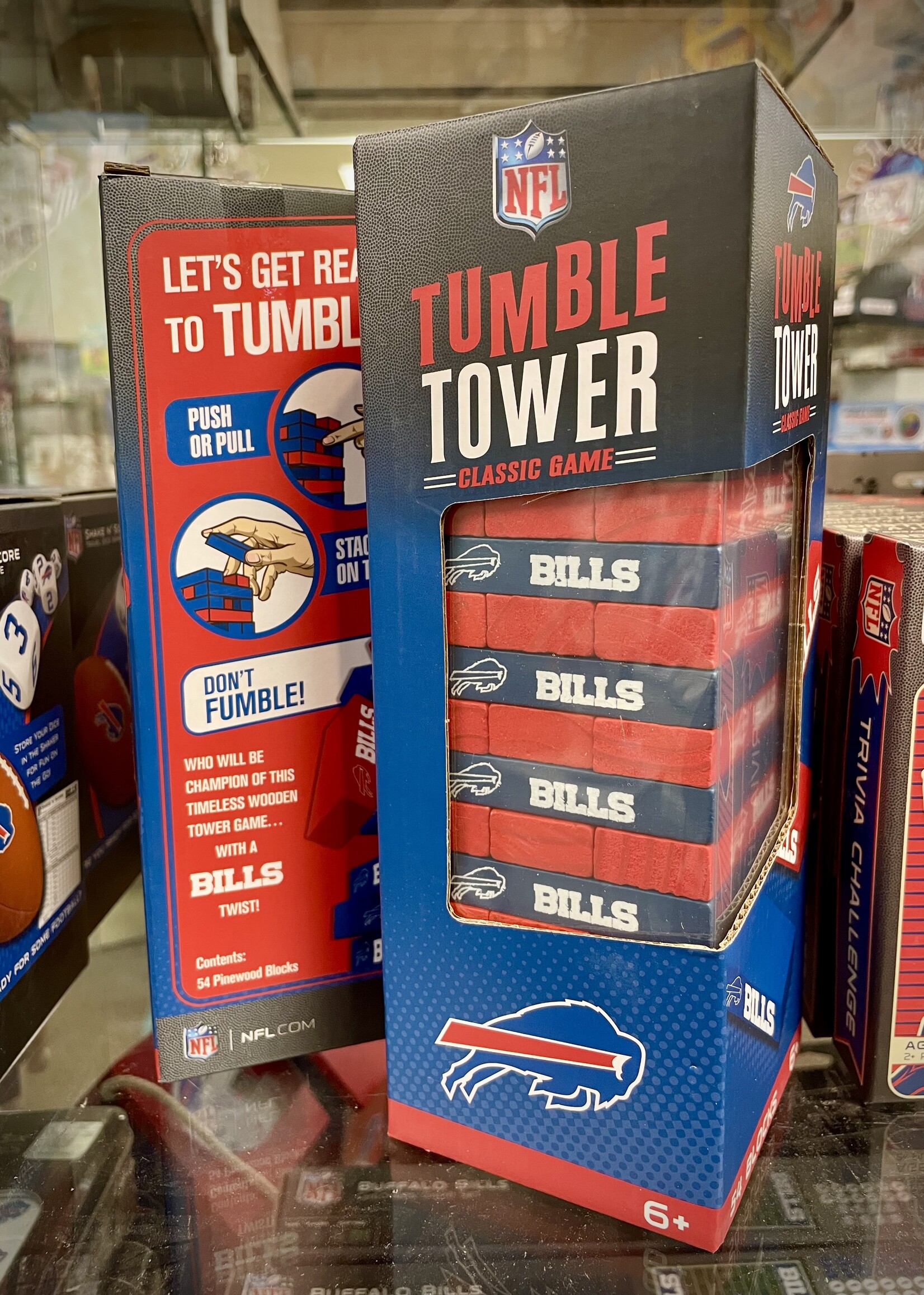 BUFFALO BILLS TUMBLE TOWER GAME