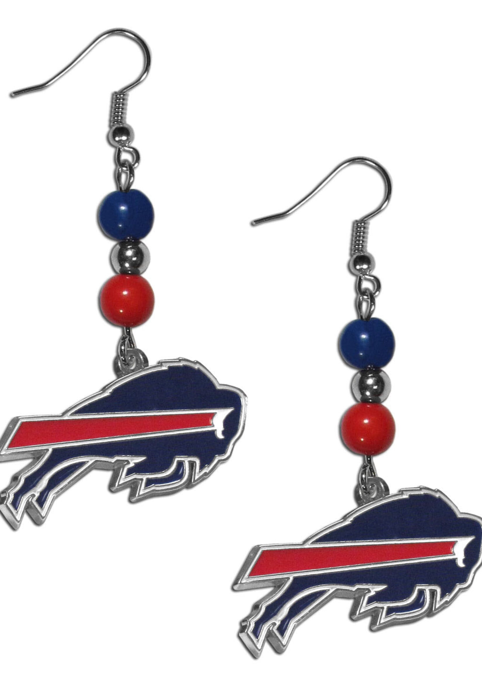 BUFFALO BILLS BEAD EARRINGS