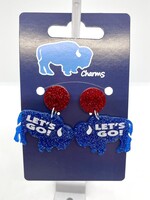 LETS GO BUFFALO BILLS ACRYLIC EARRINGS