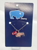 BUFFALO BILLS GAME DAY CHARM NECKLACE