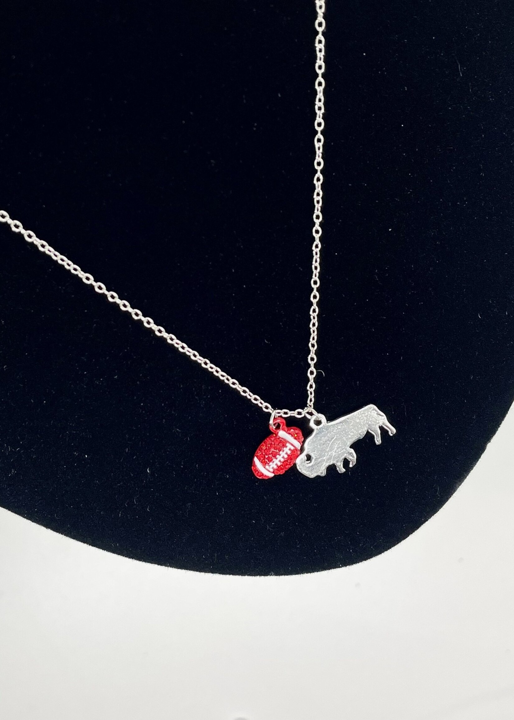 BUFFALO BILLS GAME DAY CHARM NECKLACE