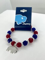 BUFFALO BILLS GLITTER BALL BRACELET