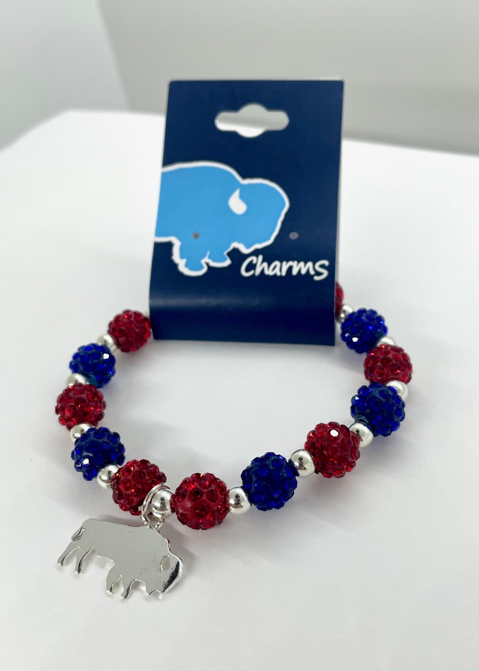 BUFFALO BILLS GLITTER BALL BRACELET