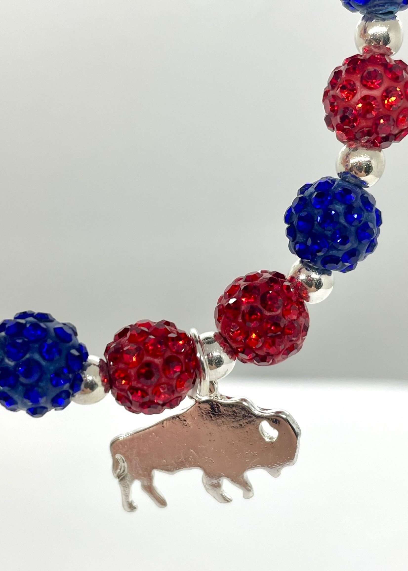 BUFFALO BILLS GLITTER BALL BRACELET