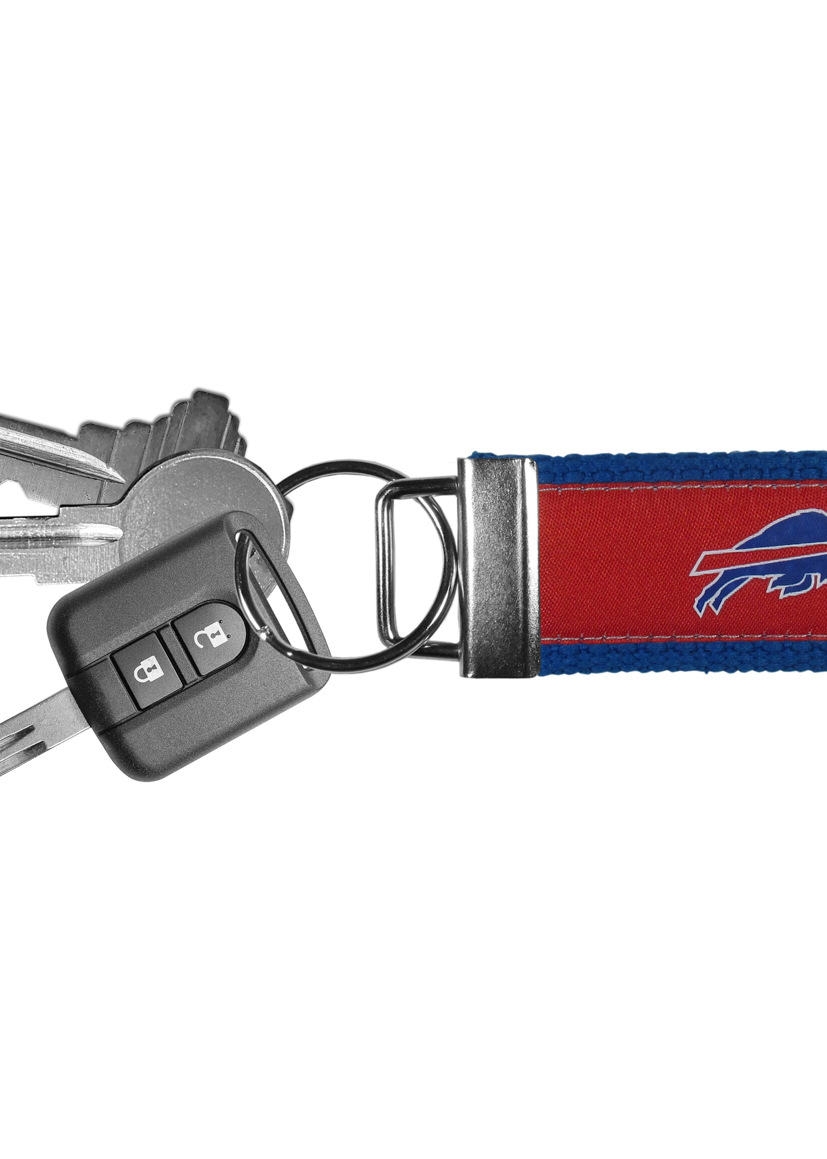 BUFFALO BILLS FOLDED RIBBON KEY CHAIN