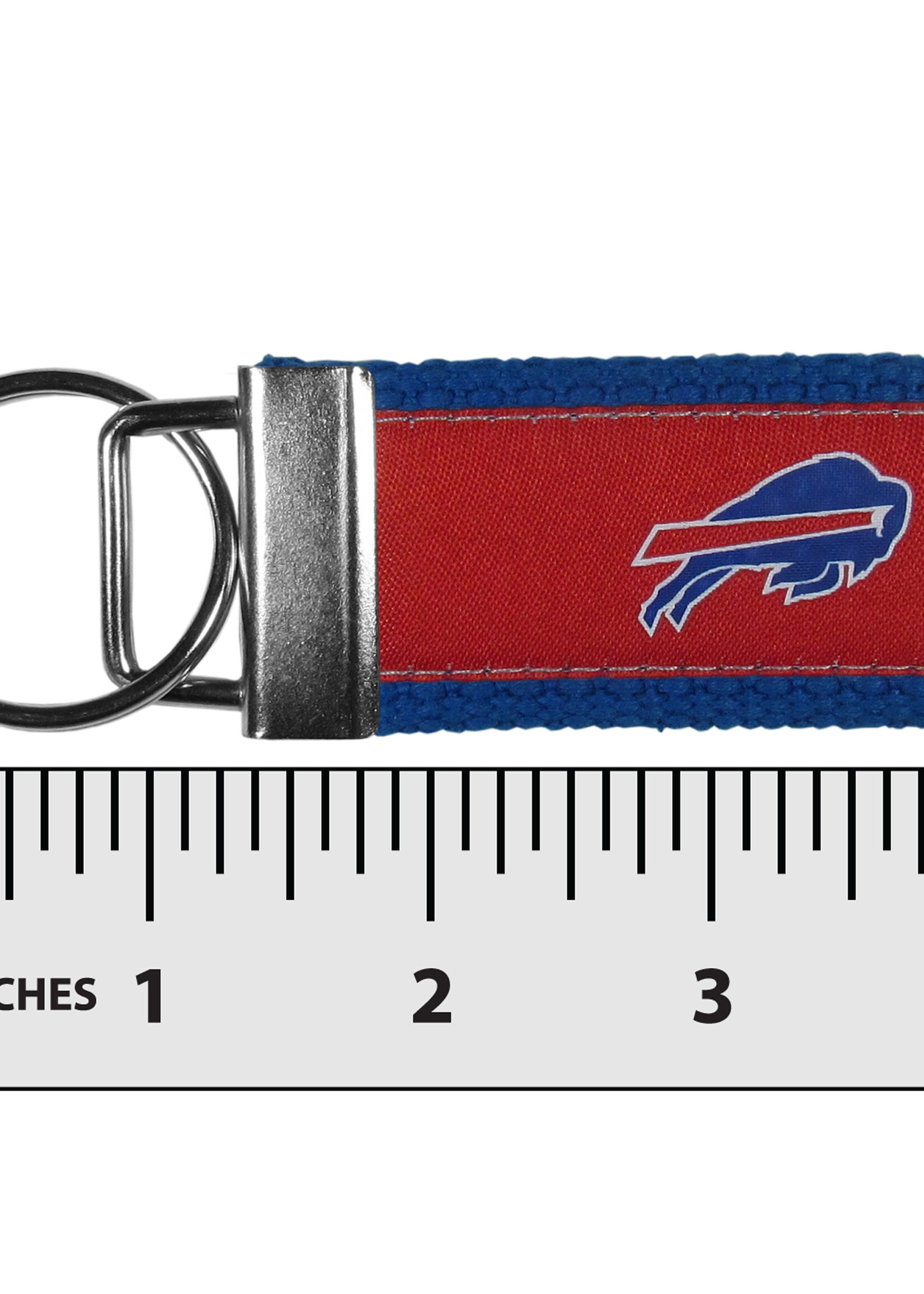 BUFFALO BILLS FOLDED RIBBON KEY CHAIN