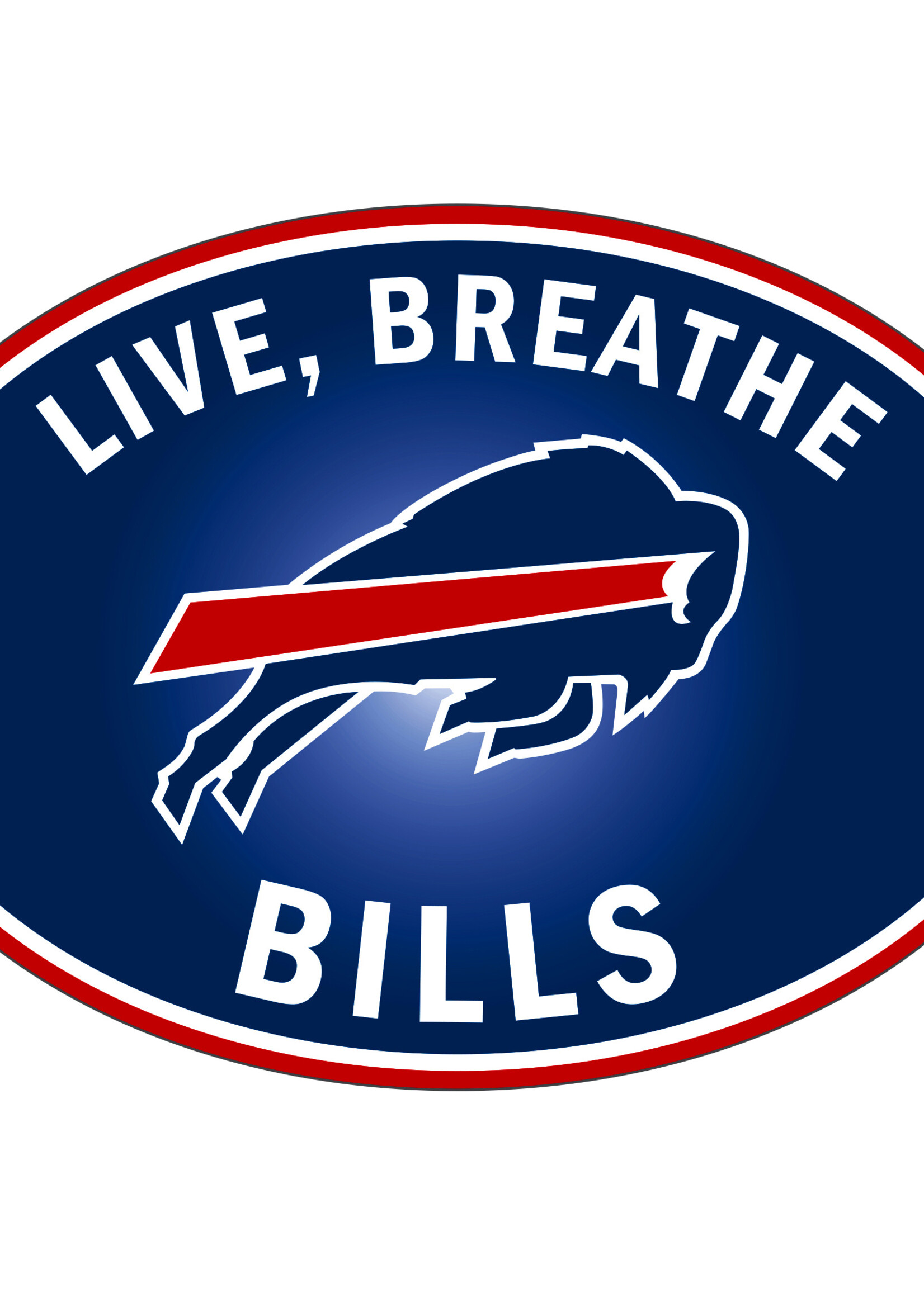 BUFFALO BILLS “LIVE BREATHE BILLS” DECAL