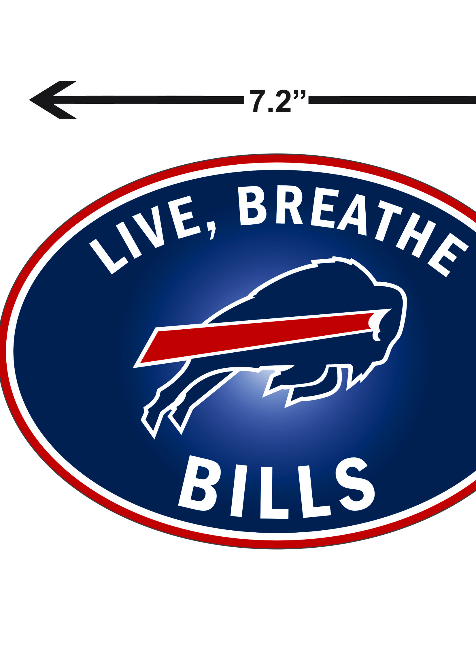 BUFFALO BILLS “LIVE BREATHE BILLS” DECAL
