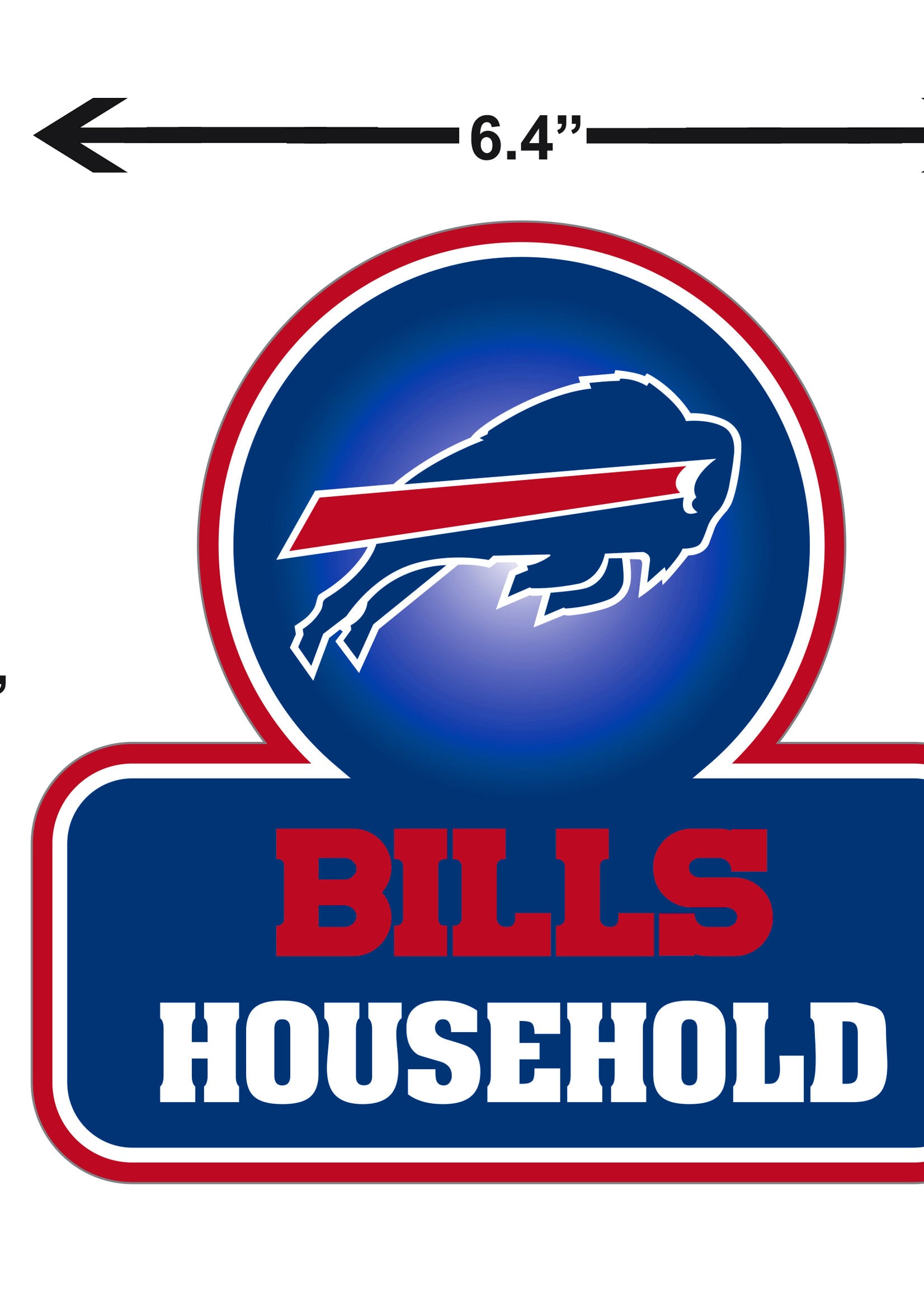 BUFFALO BILLS “BILLS HOUSEHOLD” DECAL