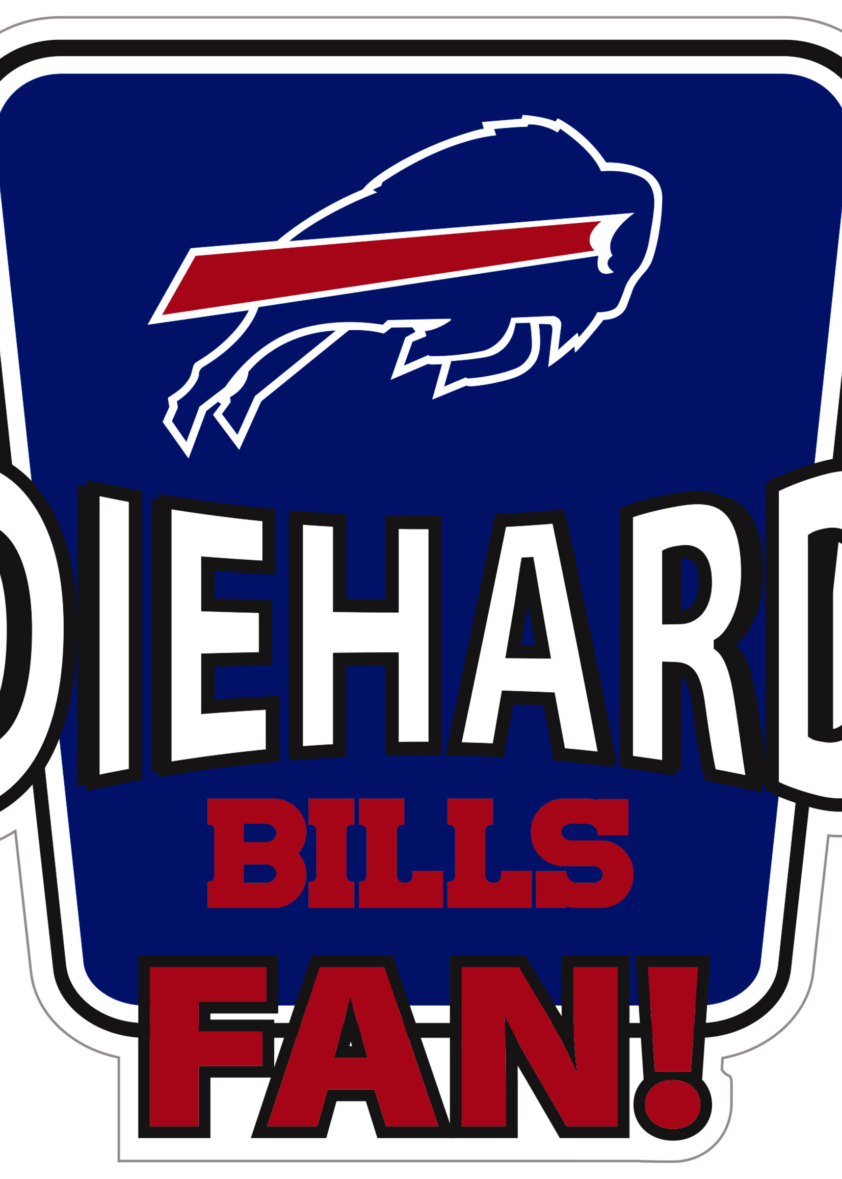 BUFFALO BILLS “DIE-HARD BILLS FAN” DECAL
