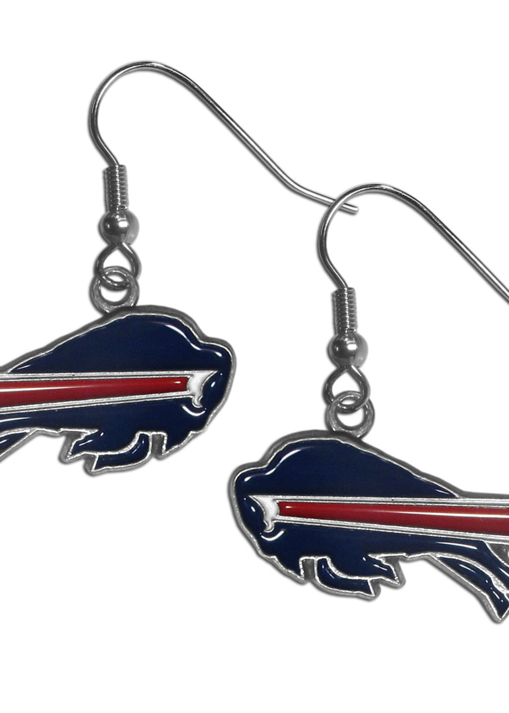 BUFFALO BILLS DANGLE LOGO EARRINGS