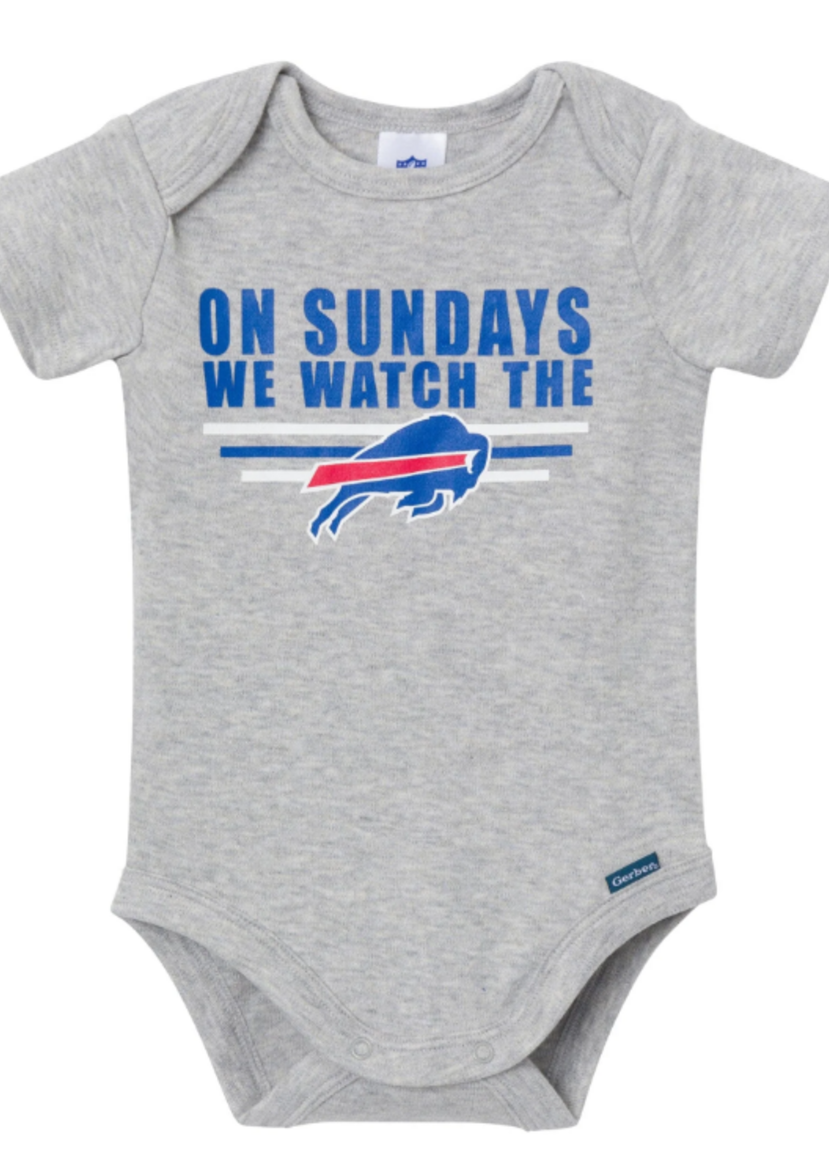 BUFFALO BILLS "ON SUNDAYS" ONESIE 18mo