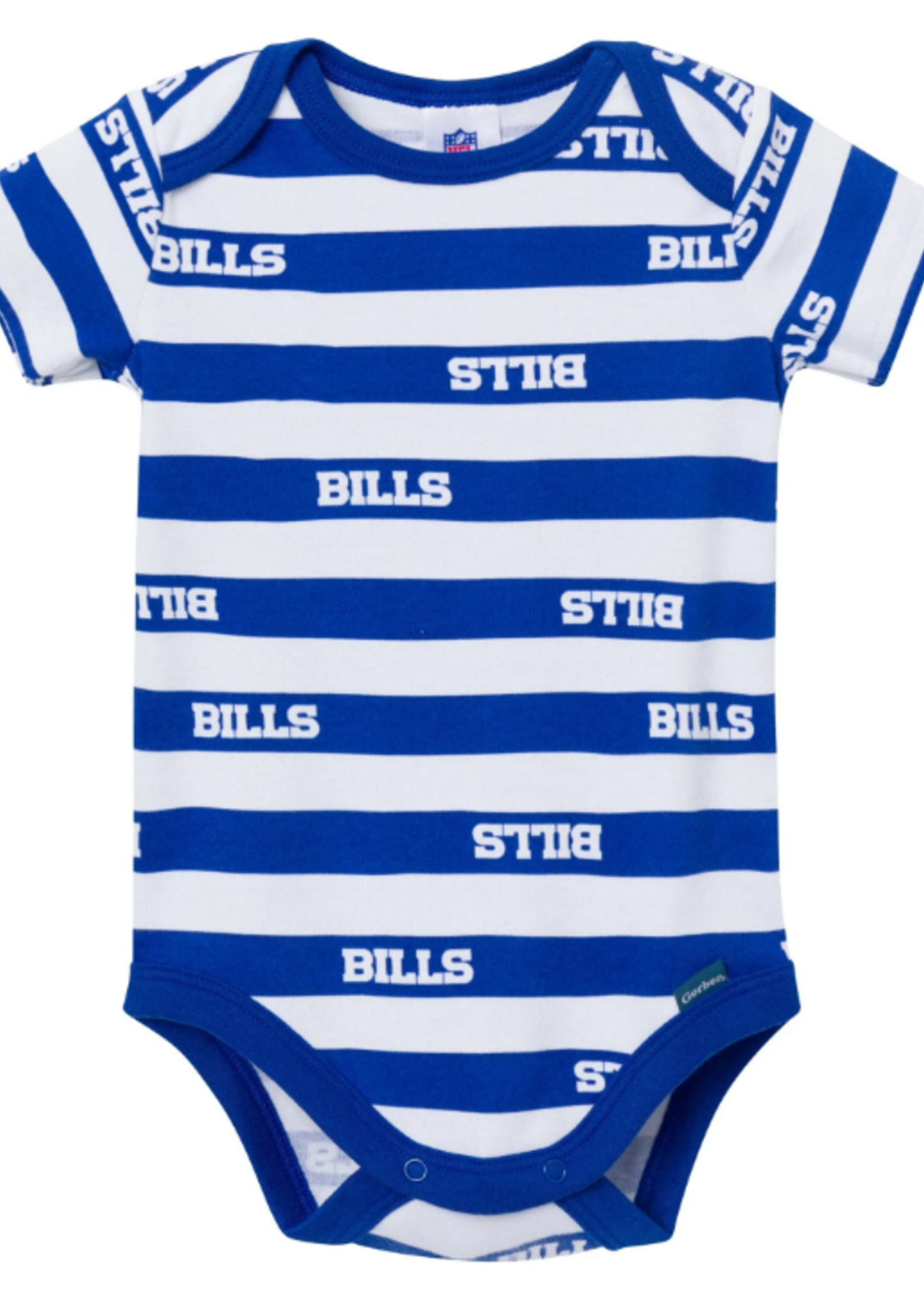 BUFFALO BILLS BLUE STRIPED ONESIE 3-6mo