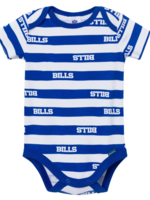 BUFFALO BILLS  BLUE STRIPED ONESIE 18mo