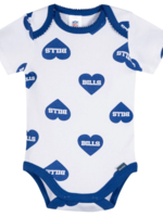 BUFFALO BILLS  HEARTS ONESIE 18mo
