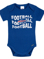 BUFFALO BILLS  "FOOTBALL X 3" ONESIE 6-12mo