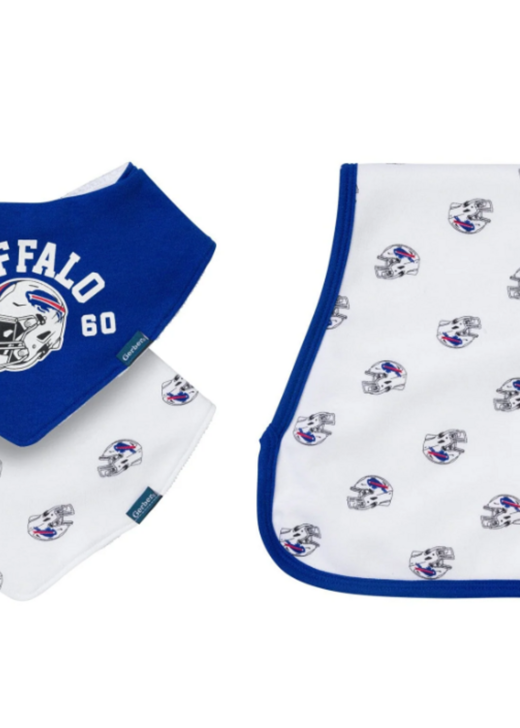 BUFFALO BILLS  BIBS & BURPCLOTH SET
