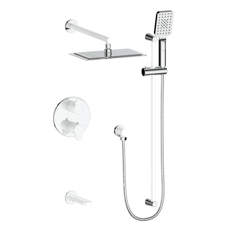 Vogt VOGT LUSTEN- 3-WAY THERMOSTATIC SHOWER KIT- CHROME