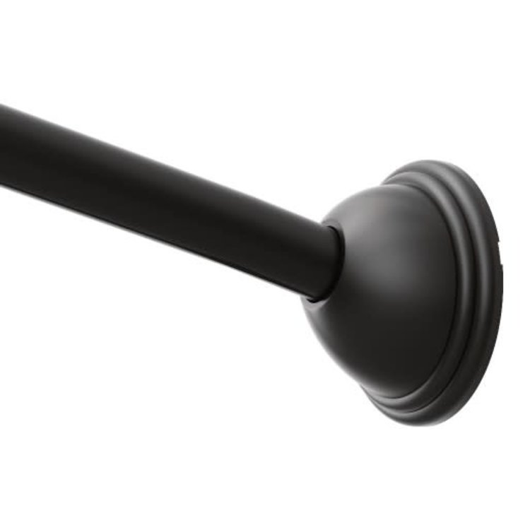 Moen Moen Matte Black Curved Curtain Rod