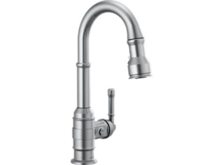 Delta Broderick Pull-Down Bar Faucet- Arctic Stainless