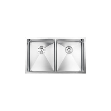 Vogt Vogt Bludenz 16R Undermount Kitchen Sink Double Bowl (50/50) 32" x 18" x 10" With Bottom Grid