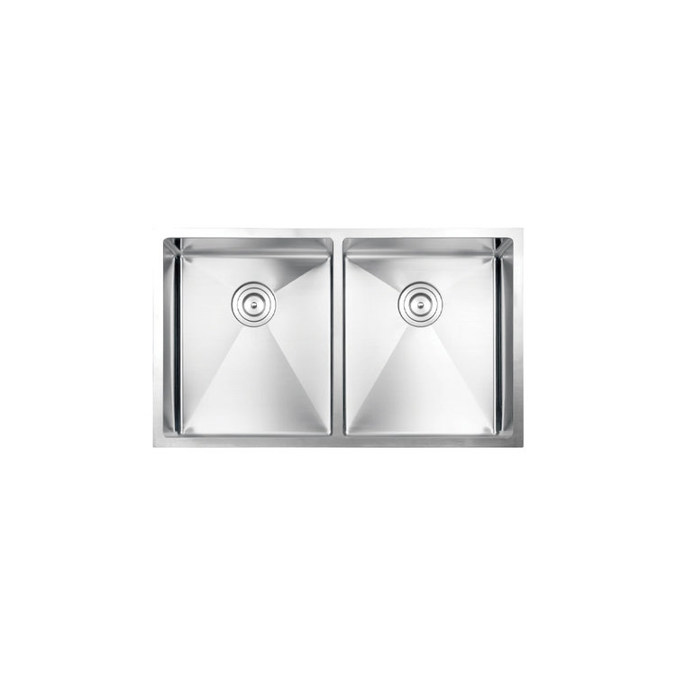 Vogt Vogt Bludenz 16R Undermount Kitchen Sink Double Bowl (50/50) 32" x 18" x 10" With Bottom Grid