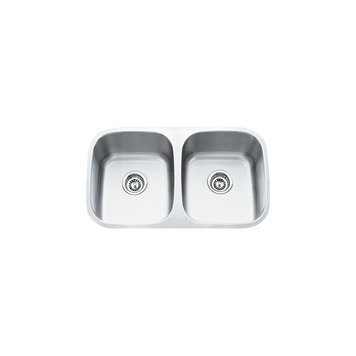 Vogt Fischa Undermount Kitchen Sink Double Bowl (50/50) 29 ⅛" x 18 ½" x 8"